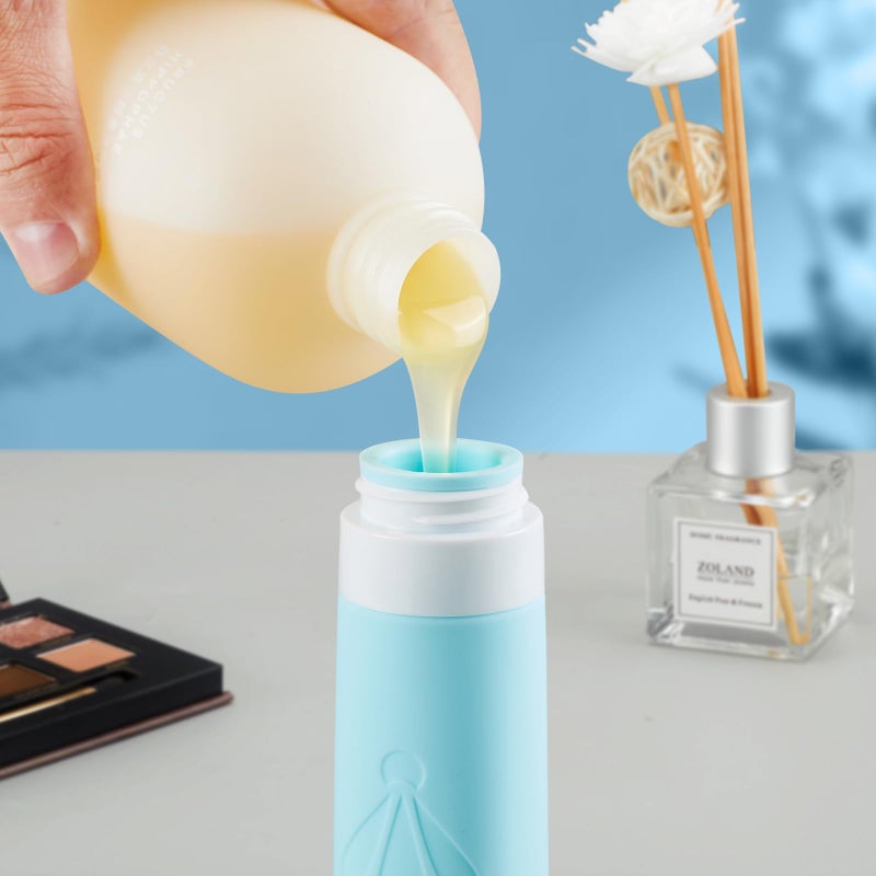 INSFIT Travel Bottles for Toiletries  TSA Approved 3oz Travel Size Containers  BPA Free Leak Proof Squeezable Silicone Tubes for Shampoo Conditioner Lotion Soap with Labels - Image 3